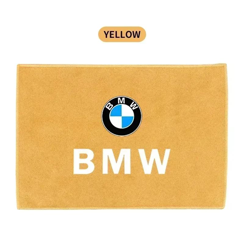 

E90 Car For BMW Microfiber Cleaning Suede Car Logo Towel Drying Rag Cloth For BMW 1 3 5 Series X1 X4 X5 X7 G20 G38 F20 F39 F48