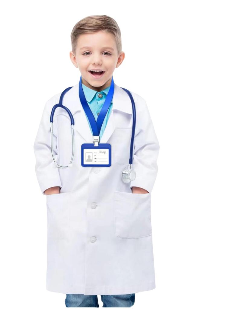 Kids' Doctor Lab Coat & Costume for Dress-Up Play
