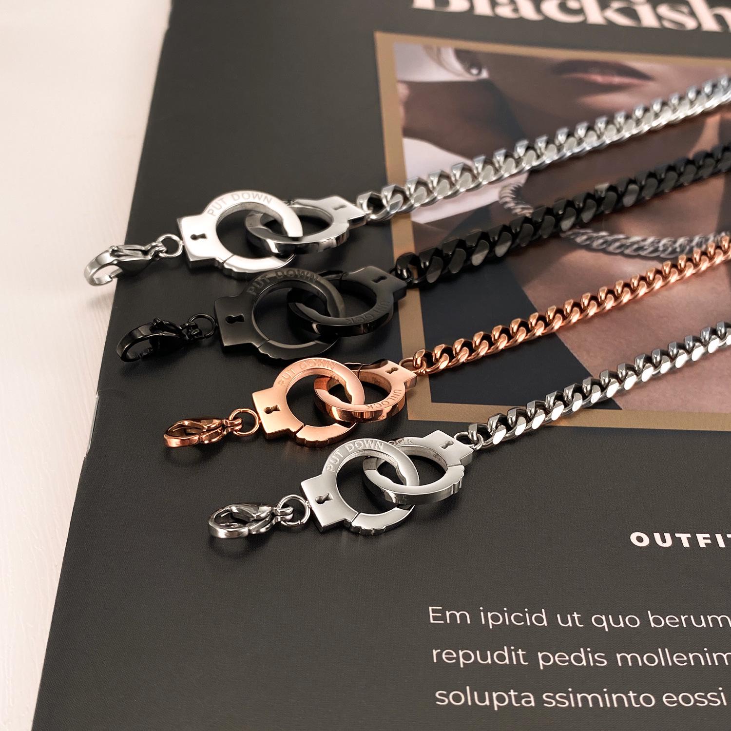 

Rose Gold Plated Titanium Steel Women s Bracelet: Fashionable, Versatile, and Unique Handcuff Design