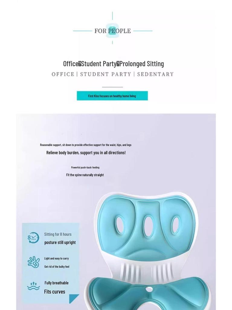 Ergonomisches Lendenstützkissen für längeren Sitzkomfort