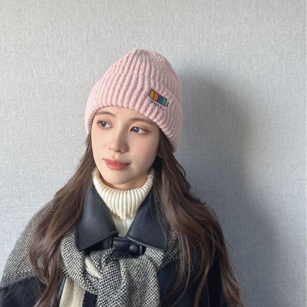 Autumn and Winter Hats for Women's New Korean Knitted Hats Versatile Warm Ear Protection and Thickened Fashionable Wool Hats