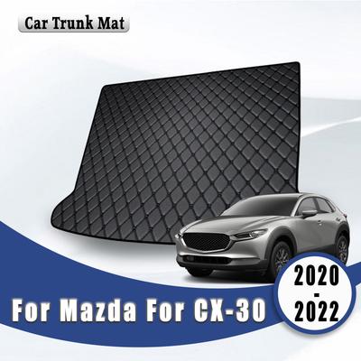 Car Trunk Mats For Mazda For CX-30 Auto Vehicles Cargo Liner Carpets Interior Accessories Products Rugs Covers
