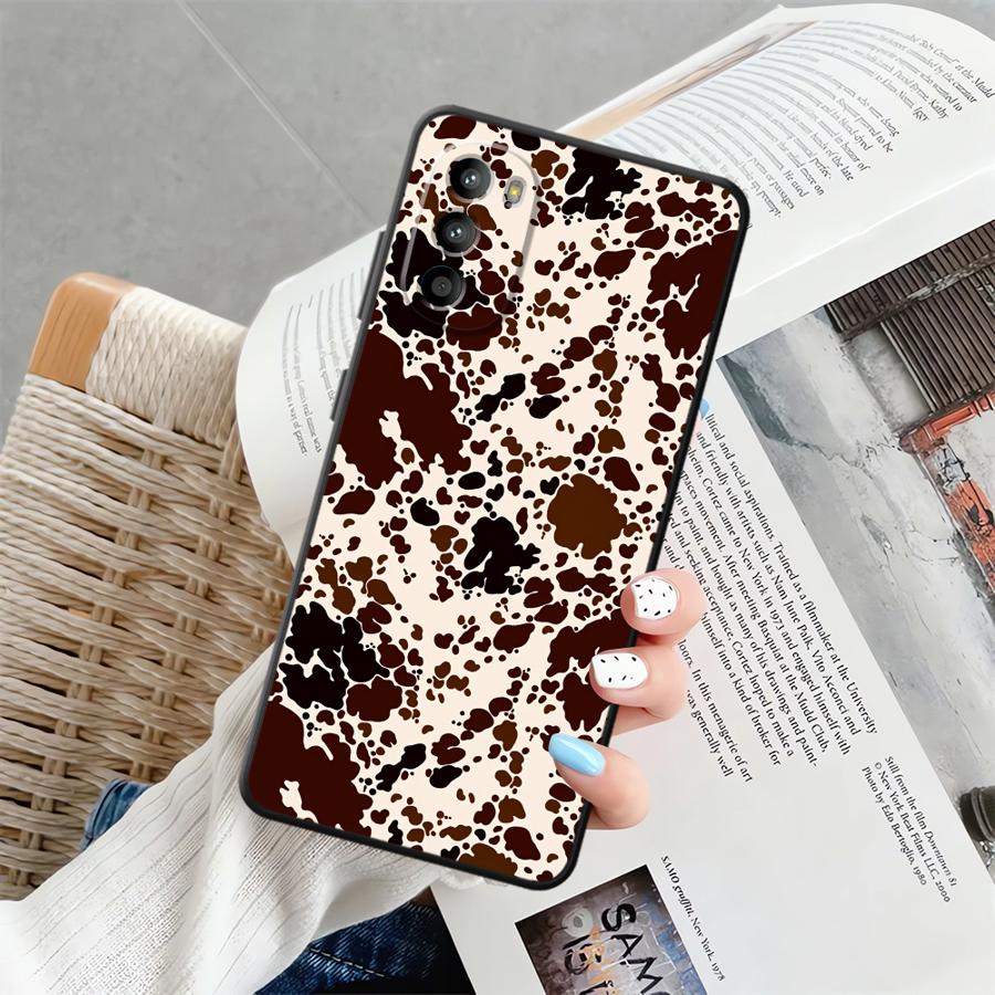

Чехол с узором «Пятнистая корова» для Motorola Moto G50 G22 Edge40 G53 G30 G52 G60s G71 G32 Edge 20 Pro 30 Lite G51 G73 Motorola Moto G30