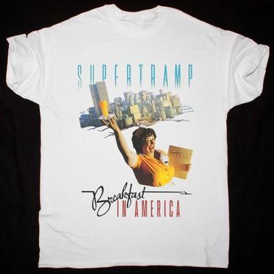 NEW SUPERTRAMP BREAKFAST IN AMERICA Gift For Fan White Size S-5XL Shirt OM98