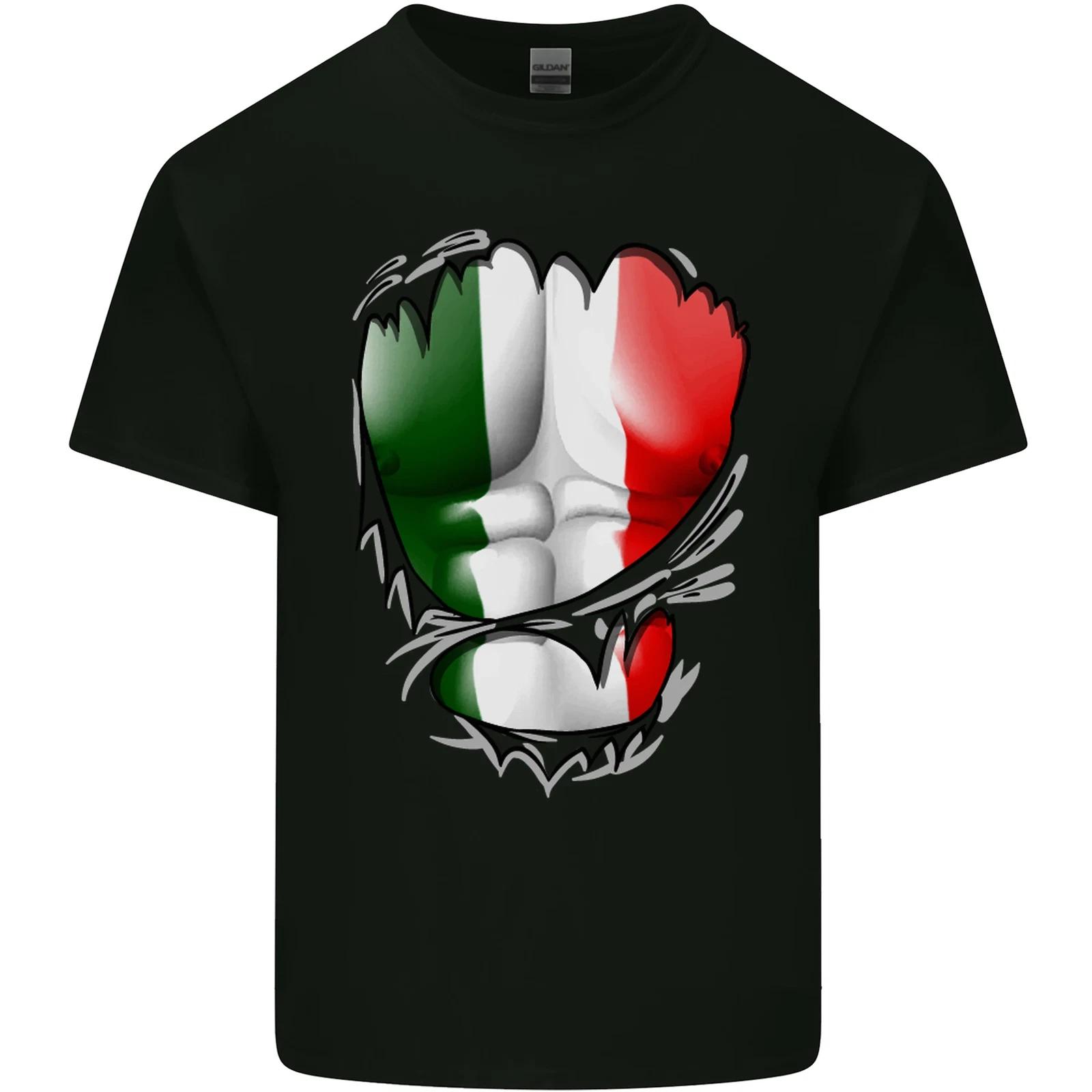 

Gym Italian Flag Ripped Muscles Italy Kids T-Shirt Childrens 3XL