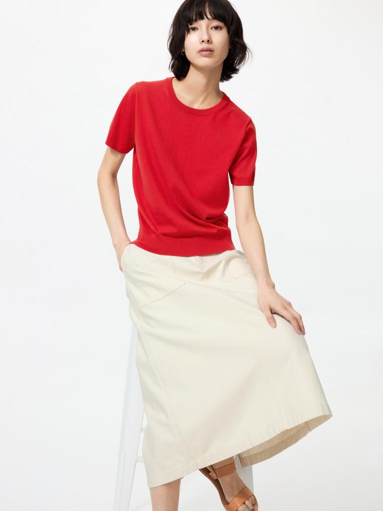 Uniqlo Japan Uv Cut Crew Neck Sweater Short Sleeve