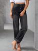 2023 Spring & Autumn Women's Casual Loose Slimming Straight-Leg Culottes Jeans