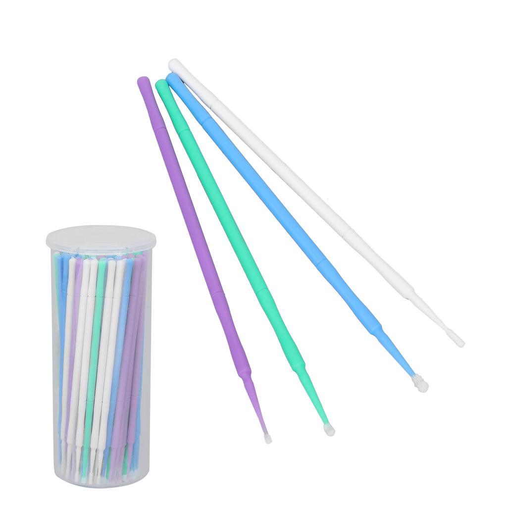 100pcs Nylon Swab Home Beauty Salon Portable Microblading Eyelash Extension Cleaning Swab Makeup Tool