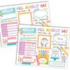 Hadley Designs All About Me Posters Elementary - 20 Star Student Poster Kindergarten, 11x14 All About Myself Star of The Week Poster Preschool,
