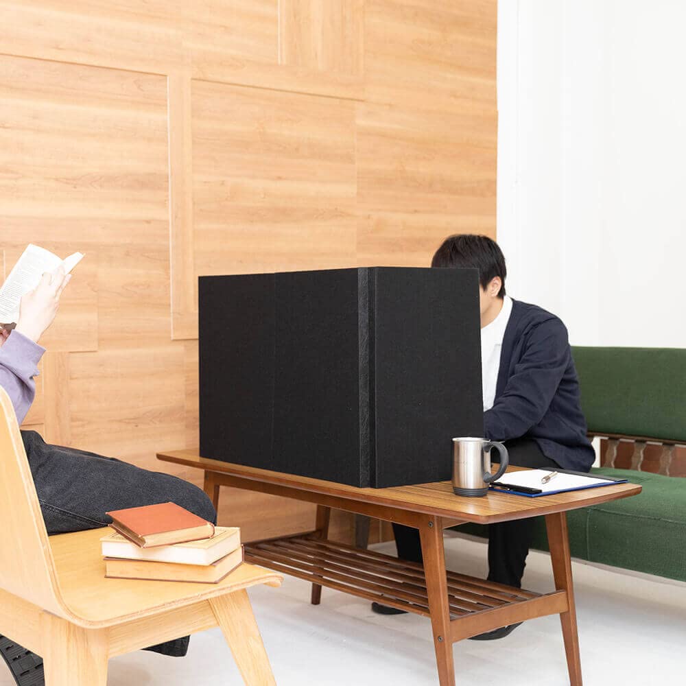 Answer Gaming Partition Noise Vacuum Booth in Adhesion with Absorbing Noise [Made Japan/Game Live/TRPG/Live Streaming/Telework/Splash Prevention/Easy