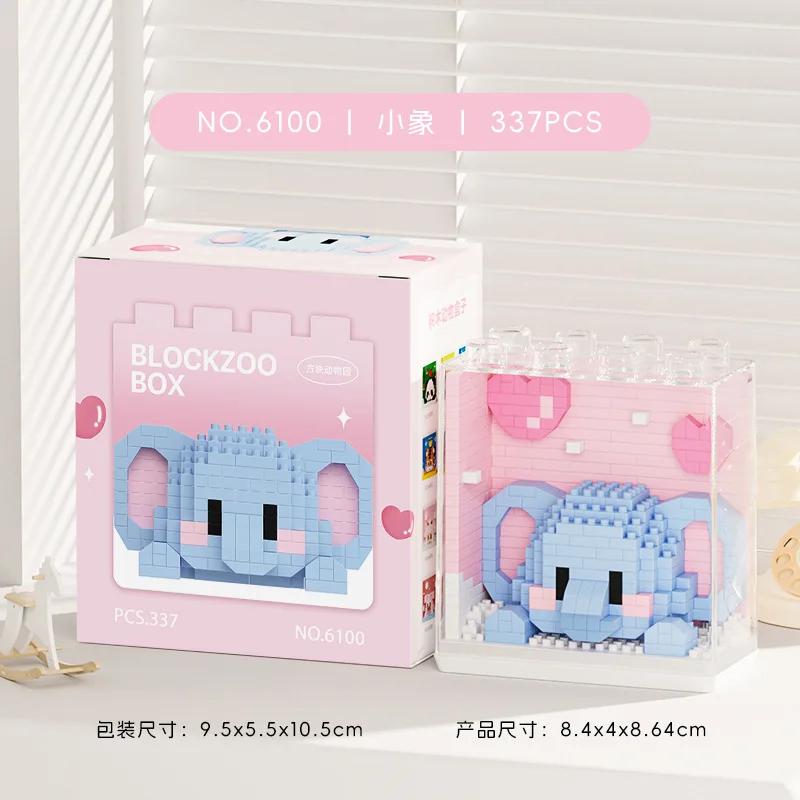 Kawaii Tier Bausteine Roter Panda Waschbär Koala Pinguin Montiertes Elefantenmodell Mini Ziegel Figur Spielzeug Für Kinder Geschenke