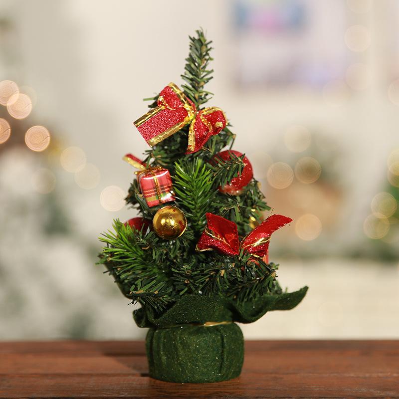 Creative Christmas 20CM Mini Christmas Tree Ornaments Children's Gifts Christmas Small Tree Gift Decorations Handmade