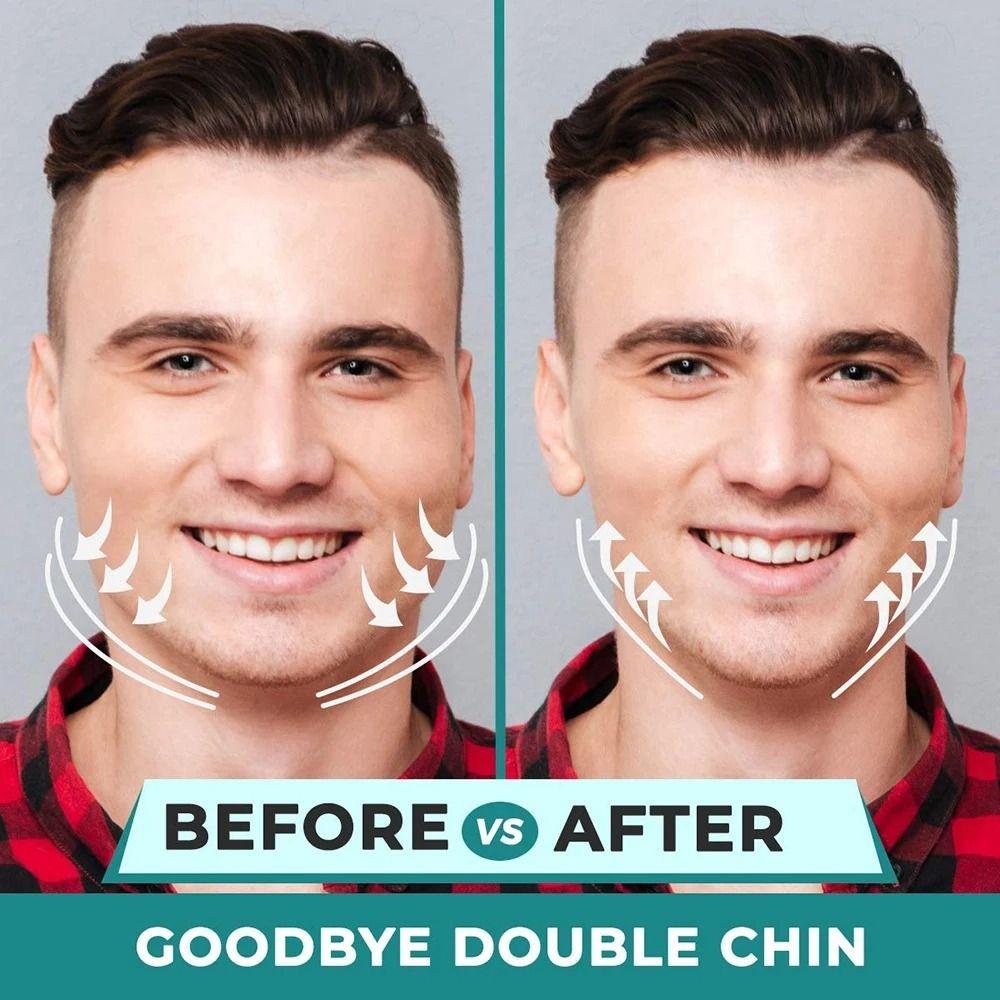 Facial Chew Bite Muscle Jaw Exerciser 40/50/60Lbs Double Chin Jawliner Redefine Jawline Trainer