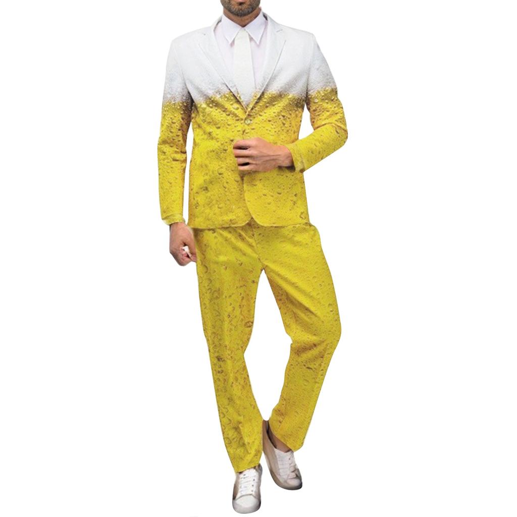 Oktoberfest Performance Costumes Cosplay Beer Carnival Stage Costumes Men's Suit Trousers Set