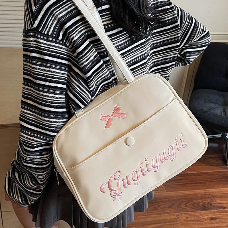 Simple large-capacity backpack bag women's 2025 summer new trendy Korean underarm bag high-value shoulder tote bag