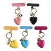 Cute Love Heart Pendant Pendant Keychain Stylish Keyring for Women Girls Bag Charm Elegant Purse Backpack Accessory