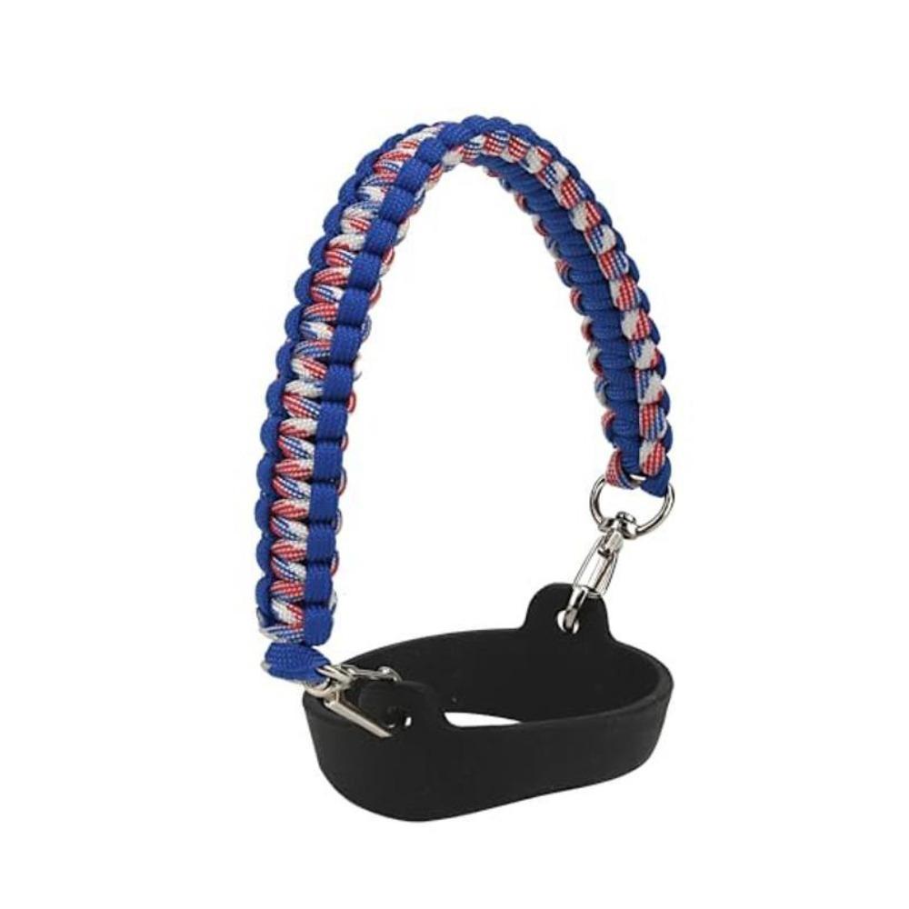 Hand-Free Woven Water Bottle Sling Rope Stretchable Reusable Braided Water Bottle Handle Strap Color Blocking Universal