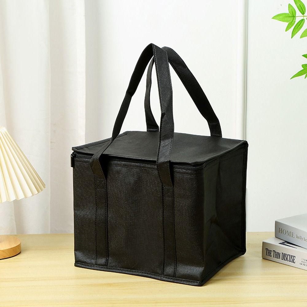 1 Stück Neue Große Kapazität Isolierte Tasche Tragbar Reißverschluss Alufolie Lebensmitteltasche 40L Kühlertasche Picknick Camping