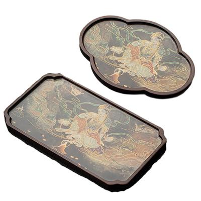 Vassoio da Servizio per il Tè Bambù Piatto da Cena Centrotavola Decorazione Espositore per Cibo Sushi per Catering Feste Cucina Vacanze