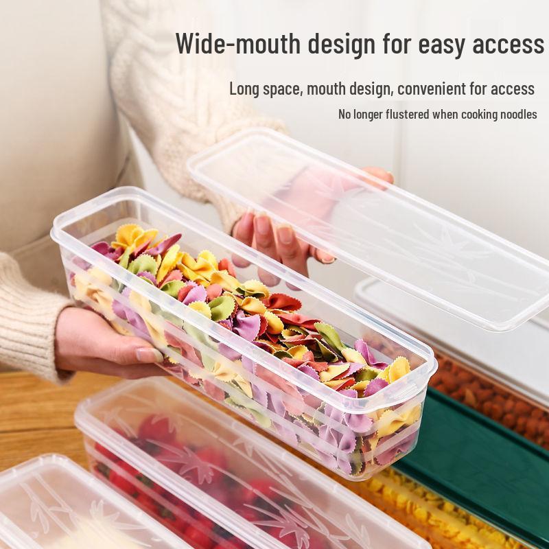 Szczelny pojemnik kuchenny z pokrywką - Pudełko na makaron do przechowywania w lodówce, 1 sztuka