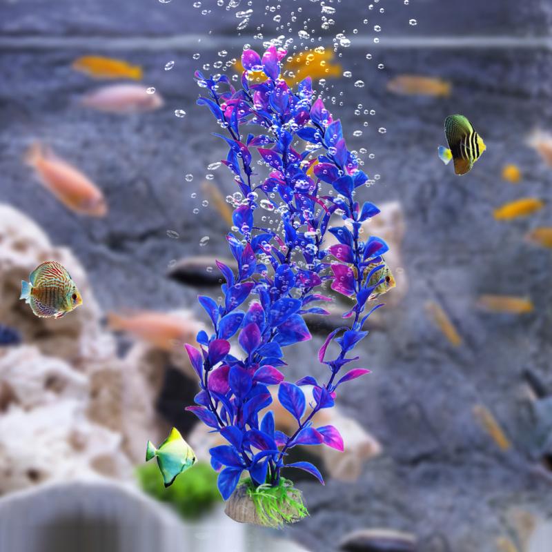 25cm Artificial  Ornaments Simulation Fake Water Plants Micro Landscape Aquarium Fish Tank Bottom