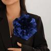 20cm Large Size Satin Big Rose Flower Brooch Dress Suit Corsage  Wedding Party Jewelry