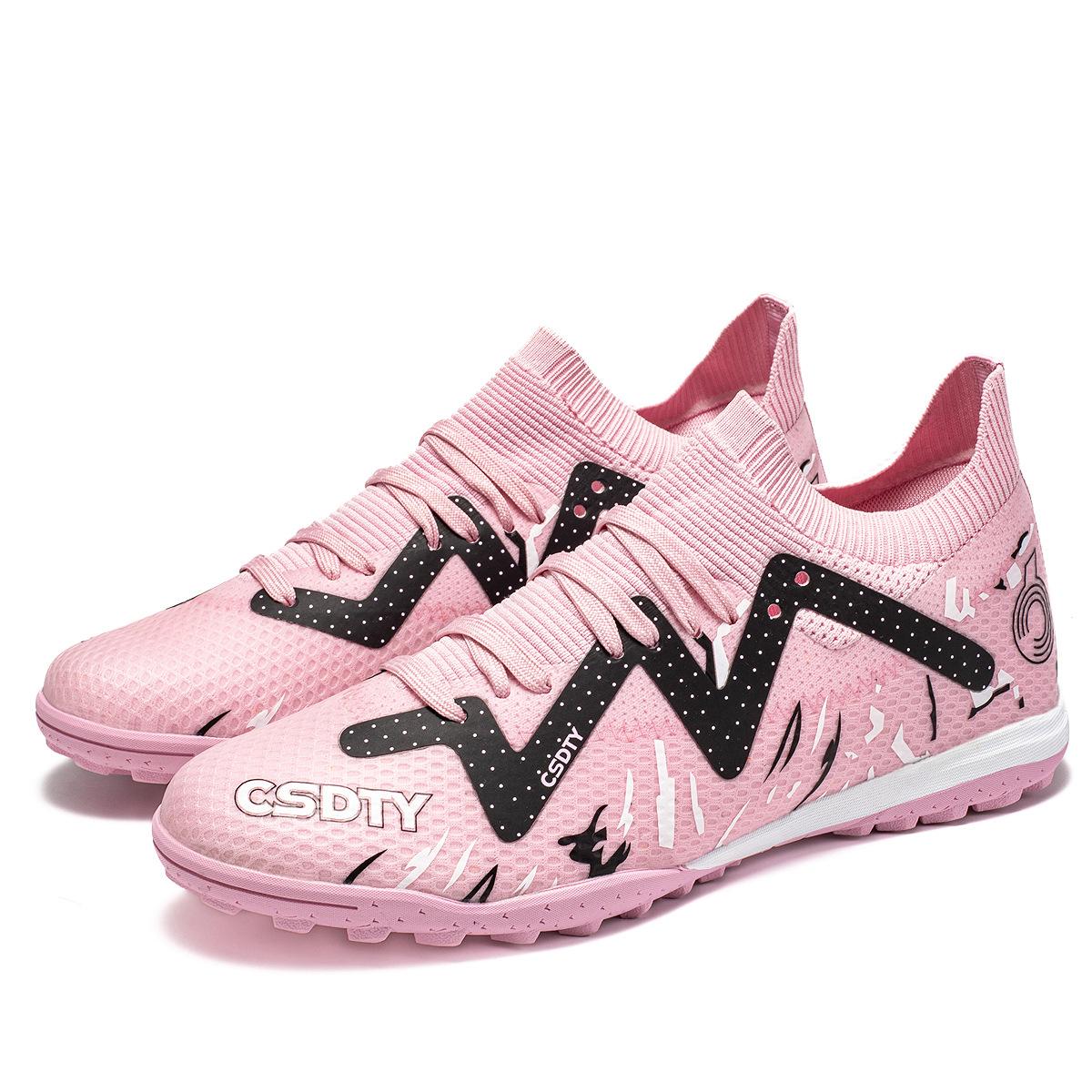 

Футбольные бутсы с высоким верхом и сломанными шипами, мужские и женские больших размеров с длинными шипами, футбольные бутсы для соревнований и тренировок на искусственном газоне 45