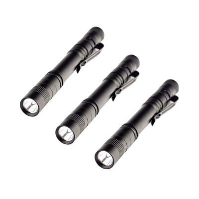 Orutech Wasserdichtes CREE LED Mini Verwendet 2 AAA Satz von 3 Stiftförmige Taschenlampe, Langlebig, Batterien, (ca100107a03n0)