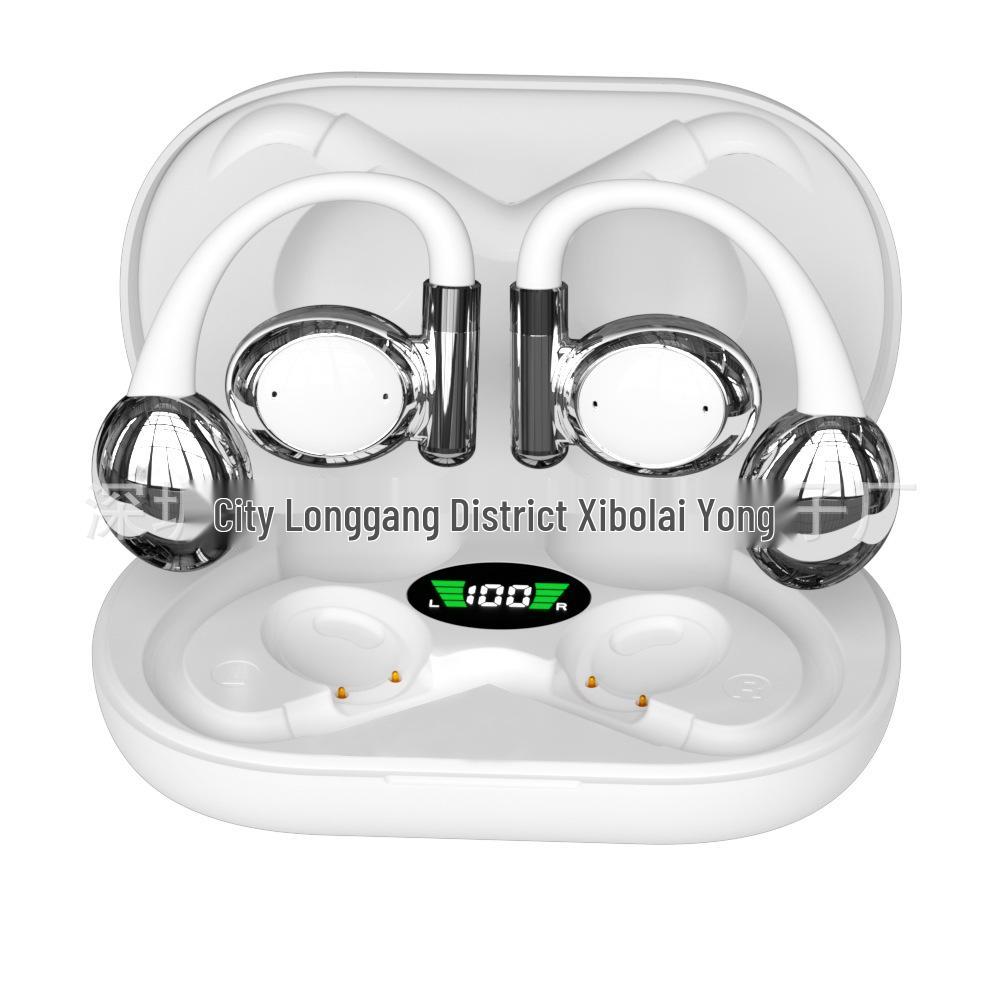 Wireless In-Ear Clip-on Sport Earbuds with Ultra-Long Battery Life, Compatible with Apple and Huawei
