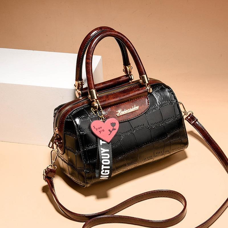 Textured handbag New stone pattern design Shoulder bag Casual attendance Universal messenger bag