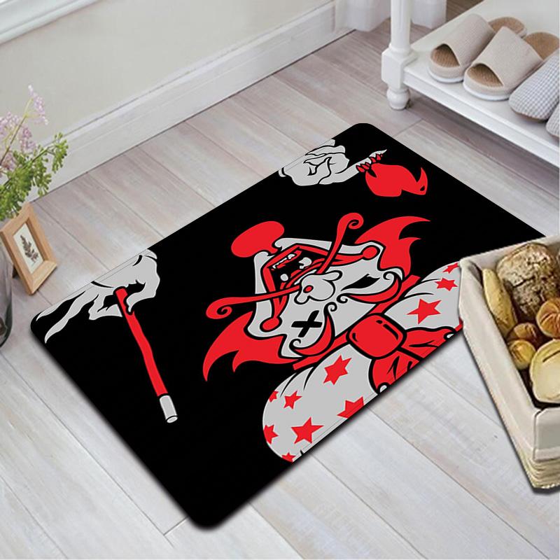 Magician clown (red) Rug Floor Mat for Living Room or Bedroom Soft and Comfortable Carpet a Gift for Birthday and Holiday.MFF0918438