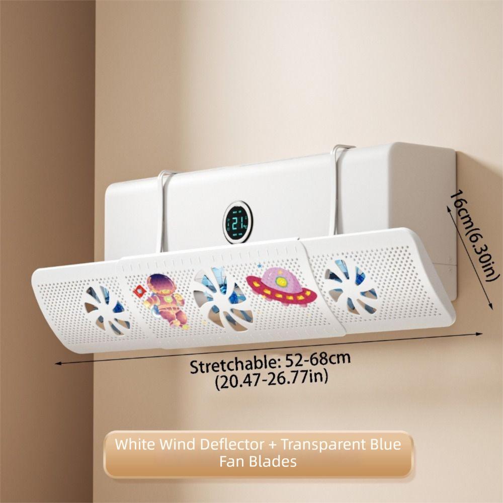 With 3 Fans Adjustable Air Vent Baffle Adjustable AC Vent Baffle Conditioner Baffle For Bedroom