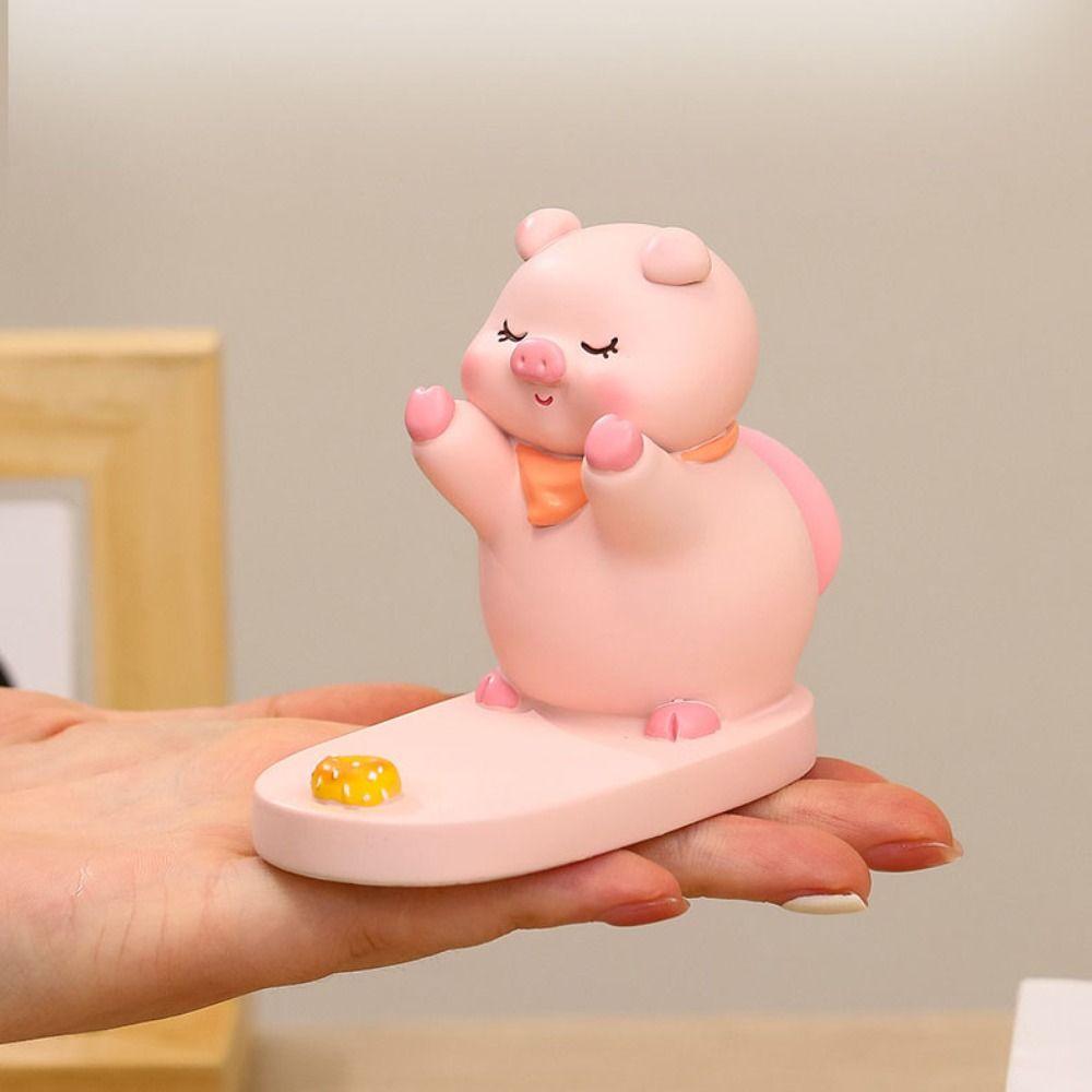 Anti-slip Piggy Phone Stand Cat Dog Panda Desk Lazy Bracket  Desk Tablet Phone