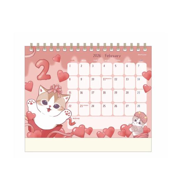 Mofusand 2026 Schreibtischkalender ( Inklusive Mini-Aufkleber ) Japan NEU
