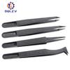 Anti-Static Plastic Tweezers ESD Curved Straight Forceps Electronic PCB Repair Hand Tools Tweezers