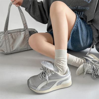 Mode Amerikanischer Retro Vielseitige Plateau Forrest Gump Trainingsschuhe Damen 2025 Neu Frühling und Herbst Lässige Höhenverstärkende Sportschuhe