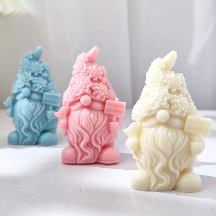 Epoxy Dwarf Plaster Mold for Soap Gnome Resin Molds Christmas Home Decoration