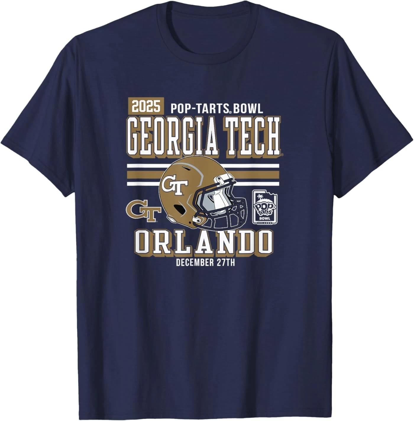 Georgia Tech Yellow Jackets Pop-Tarts Bowl 2025 Navy T-Shirt S