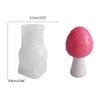 Gypsum Candle Mold Flexible Silicone Mold for Home Decoration Mushroom Shape Aromatherapys Mould Jewelry Supplies