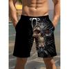 Summer Men's 3D Printed Beach Pants Fashion Versatile Breathable Trend Casual Vacation Style