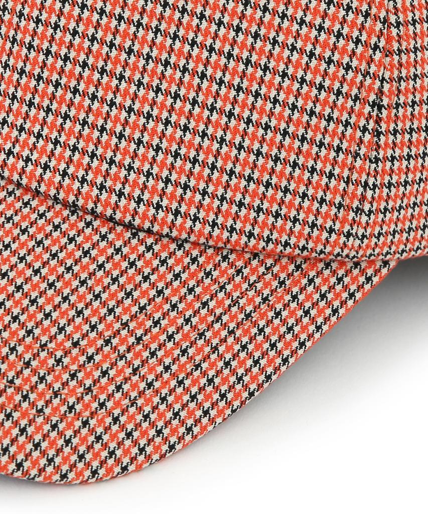 Eondeokeonteulol Check Pattern Ball Cap Multy Hound / Authentic B B / Orange