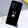 PERSONALISED INITIALS Name BLACK For Xiaomi Redmi Note 12 11 10 9 Pro 9S 10S 11S 12S Phone Case For Redmi 12 9C 10C 12C 13C