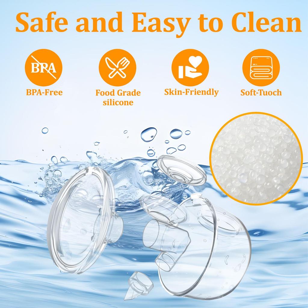 Hands-Free Wearable Electric Breast Pump with Integrated Massage – Painless, Fully Automatic, Portable Milk Extractor.