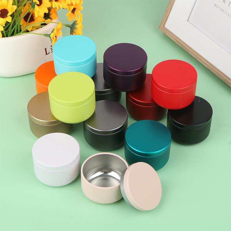 5.4Cm Portable Solid Color Mini Tin Box Tea Sealed Jar Packing Boxes Jewelry Candy Small Storage Can Coin Earring Headphones Gift Case