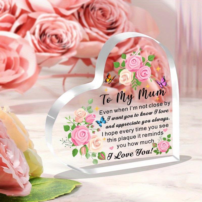 "To My Mum I Love You" Heart Plaque - Birthday & Mother's Day Gift from Children