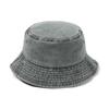 Fashion Denim Washed Bucket Hat Retro Foldable Fisherman Cap Cotton Casual Sun Hat Summer Outdoor Sunscreen Cap for Women Men