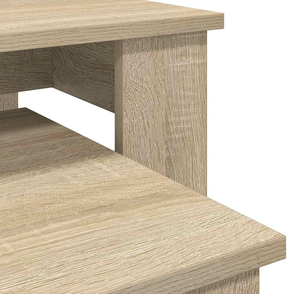 Coffee Table Set 2 Pcs Sonoma Oak Wood Based Material