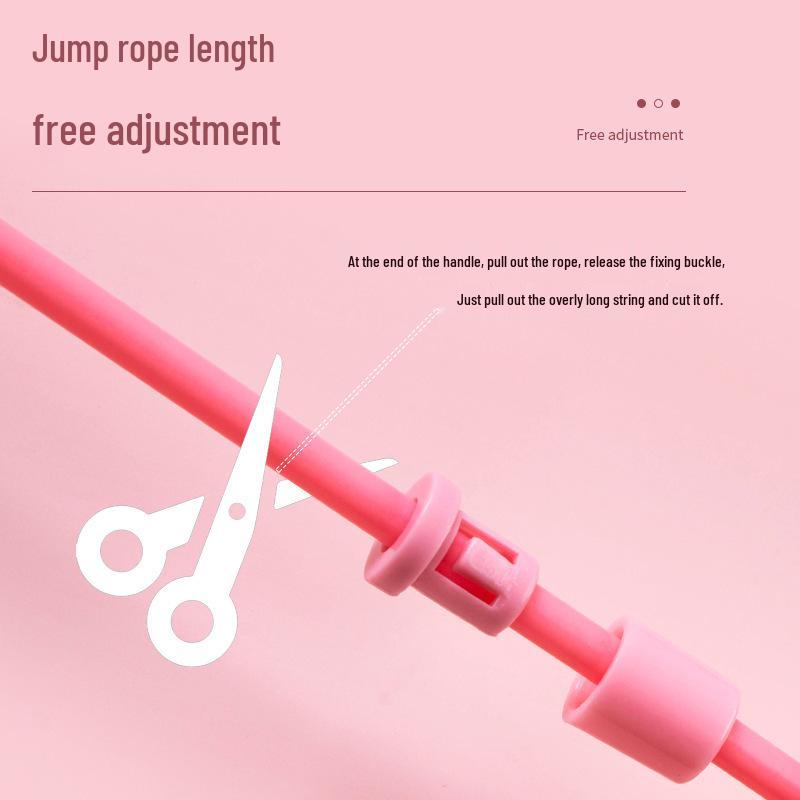 Adjustable Anti-Slip Jump Rope with Pen Holder for Kids' Fitness and Exam Prep