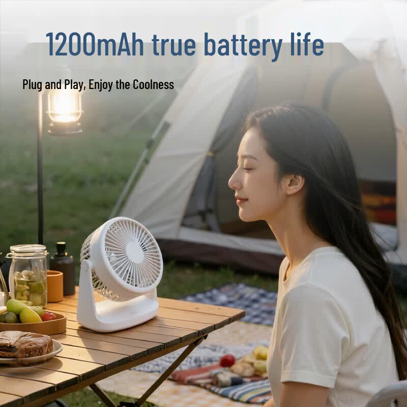 Deli Portable USB Rechargeable Desktop Fan