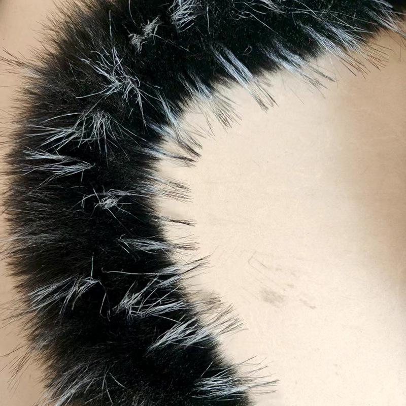 

Faux Raccoon Fur Trim for Qipao or Hanfu Clothing Accessories